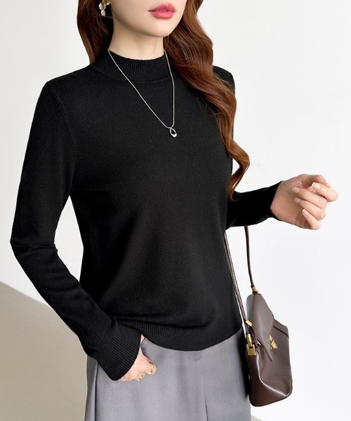 セール】洗練をプラスする、大人女子のハイネック ニット ハイネック