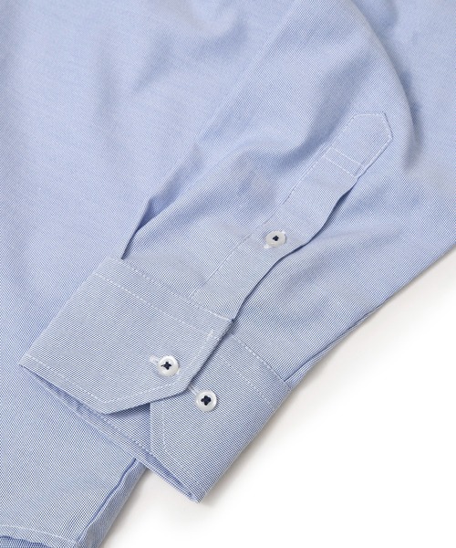 TETE HOMME(テットオム)の「T/C デザインドレスシャツ(ビジネスシャツ・メンズ・ネイビー/ホワイト系3/グレー/ホワイト系1/ブラック・MEDIUM/LARGE/X-LARGE)」の16枚目の写真