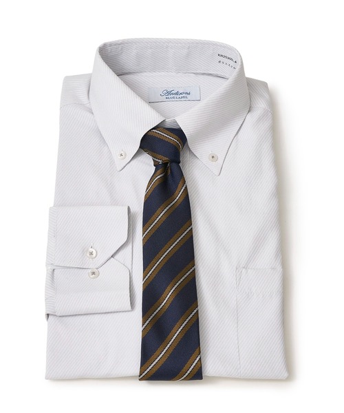 TETE HOMME(テットオム)の「T/C デザインドレスシャツ(ビジネスシャツ・メンズ・ネイビー/ホワイト系3/グレー/ホワイト系1/ブラック・MEDIUM/LARGE/X-LARGE)」の9枚目の写真