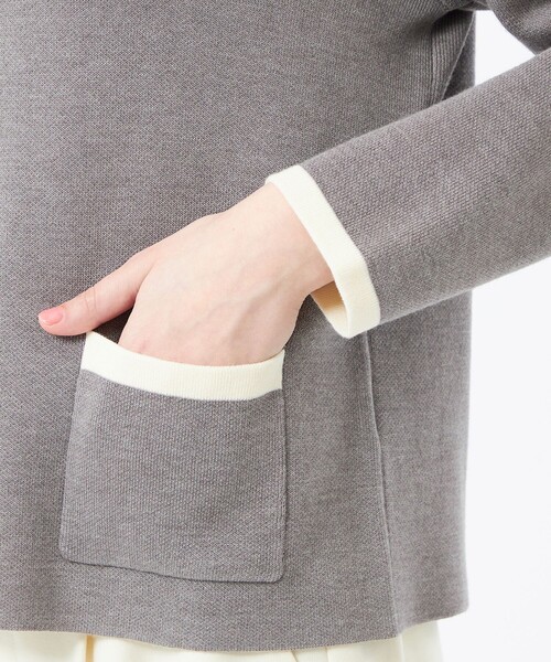 MACKINTOSH PHILOSOPHY（ﾏｯｷﾝﾄｯｼｭ ﾌｨﾛｿﾌｨｰ）の「【ROYTON（ロイトン）】 HEAT KNIT（カーディガン/ボレロ・レディース・ブラック/ダークネイビー/チャコールグレー・38）」の10枚目の写真