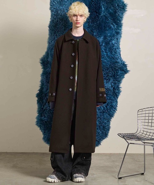 UNISEX》Tribal Pattern Mohair Shaggy Prime-Over Knit Pullover