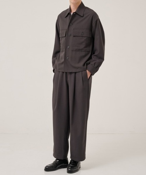 marka（マーカ）の「【MARKA/マーカ】別注 CPO JACKET（ブルゾン・メンズ・グレー/ブラック・1/2）」の3枚目の写真