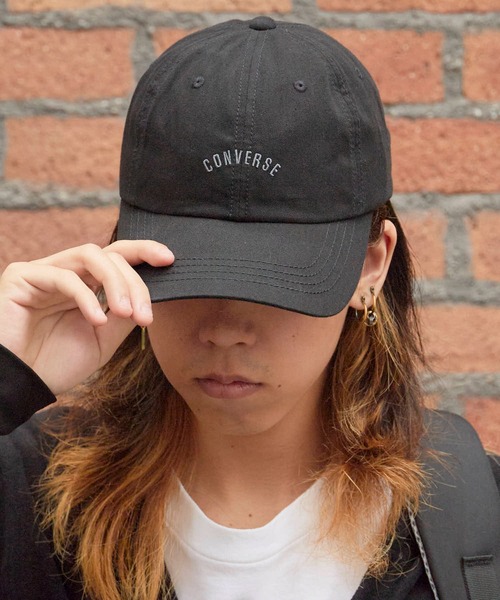 CONVERSE（コンバース）の「CONVERSE/コンバース ベースボール ６パネルキャップ（キャップ・メンズ・ライトグレー/ベージュ/オレンジ/グレー/ブルー/ブラック・FREE）」の2枚目の写真