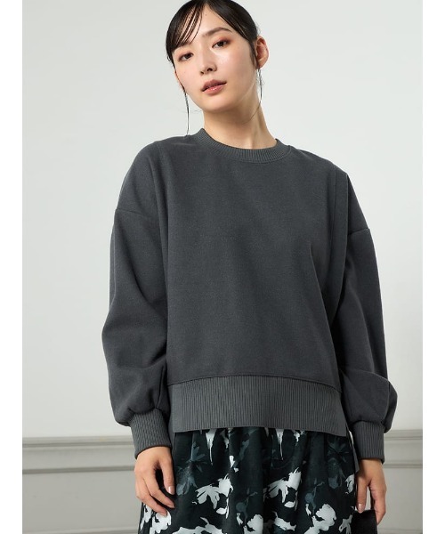 HARUYAMA(ハルヤマ)の「【WEB限定】起毛合わせネックブラウス FURRY(シャツ/ブラウス・レディース・カーキ/ブラック/ブルー/オフホワイト・F)」の11枚目の写真