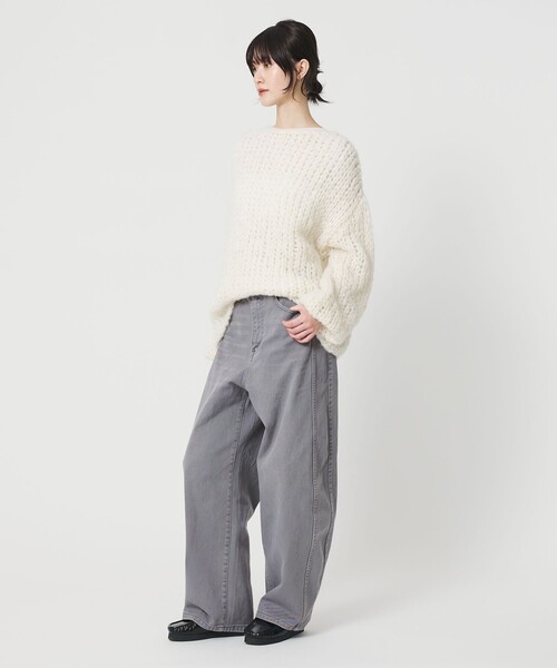 BEAUTY&YOUTH UNITED ARROWS（ビューティーアンドユースユナイテッドアローズ）の「コットンデニム カーブパンツ（デニムパンツ・レディース・コバルトブルー/ダークグレー・M/S/XS）」の20枚目の写真