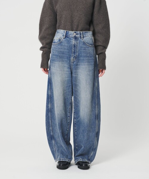 BEAUTY&YOUTH UNITED ARROWS（ビューティーアンドユースユナイテッドアローズ）の「コットンデニム カーブパンツ（デニムパンツ・レディース・コバルトブルー/ダークグレー・M/S/XS）」の19枚目の写真