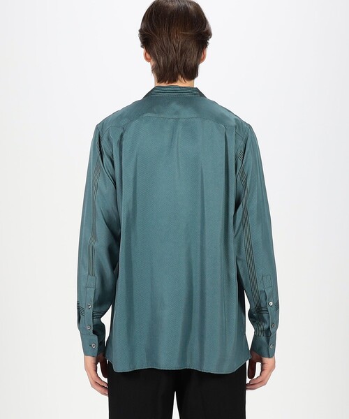 TOMORROWLAND （トゥモローランド）の「シルクツイル パネルプリント オープンカラーシャツ（シャツ/ブラウス・メンズ・ベージュ系その他/ブルー系その他・L/S/M）」の6枚目の写真