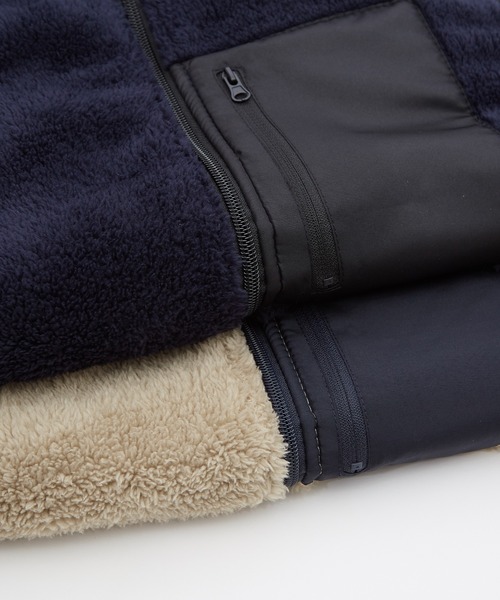 improves（インプローブス）の「スタンドカラー 防風 ボアベスト（ベスト・メンズ・ネイビー/カーキ・XX-LARGE/X-LARGE/LARGE/MEDIUM）」の11枚目の写真