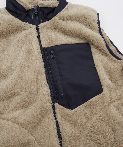 improves（インプローブス）の「スタンドカラー 防風 ボアベスト（ベスト・メンズ・ネイビー/カーキ・XX-LARGE/X-LARGE/LARGE/MEDIUM）」の13枚目の写真