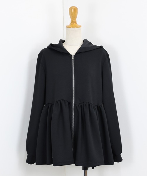 セール】ペプラムジップパーカー（パーカー）｜BLUEEAST（ブルー