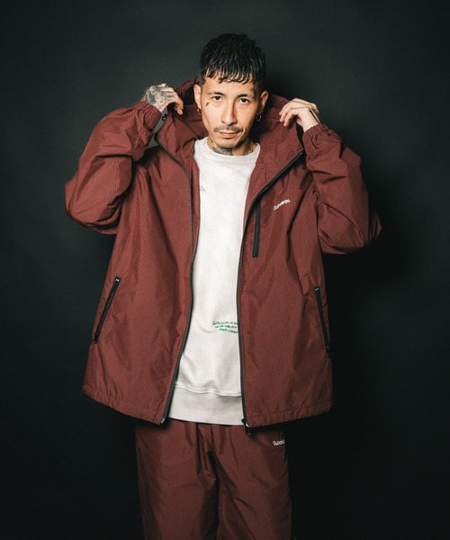 Subciety(サブサエティ)の「Graph check hoodie(マウンテンパーカー・メンズ・ブラック/ホワイト/バーガンディー・SMALL/MEDIUM/LARGE/X-LARGE)」の7枚目の写真