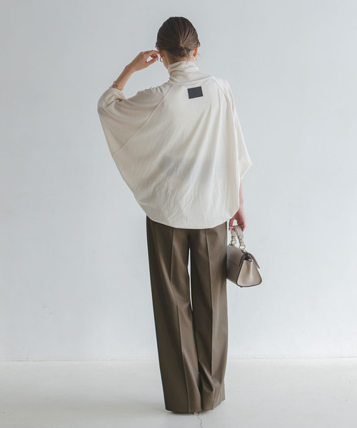 Noble(ノーブル)の「《追加》エステルツイルストレッチスラックスパンツ(スラックス・レディース・ブラウン/モカ・40/38/36/34)」の4枚目の写真
