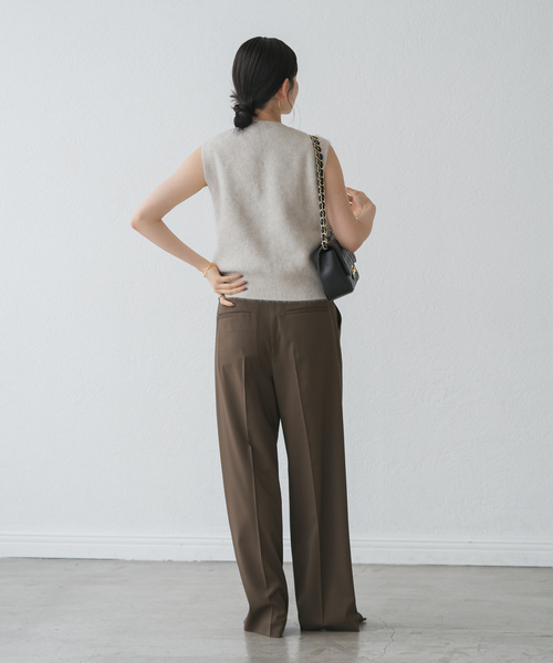 Noble(ノーブル)の「《追加》エステルツイルストレッチスラックスパンツ(スラックス・レディース・ブラウン/モカ・40/38/36/34)」の9枚目の写真