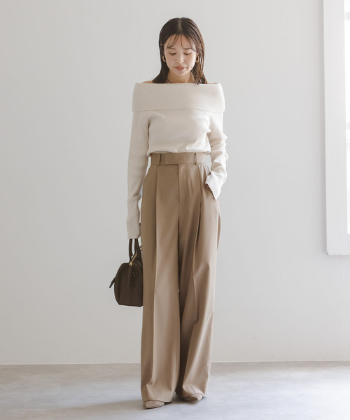 Noble(ノーブル)の「《追加》エステルツイルストレッチスラックスパンツ(スラックス・レディース・ブラウン/モカ・40/38/36/34)」の20枚目の写真