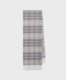 モノトーンチェック カシミヤブレンド マフラー【250413】