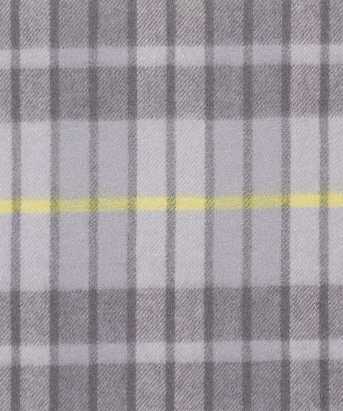 Paul Smith（ポールスミス）の「モノトーンチェック カシミヤブレンド マフラー【250413】（マフラー・メンズ・ダークブラウン/グレー・FREE）」の4枚目の写真