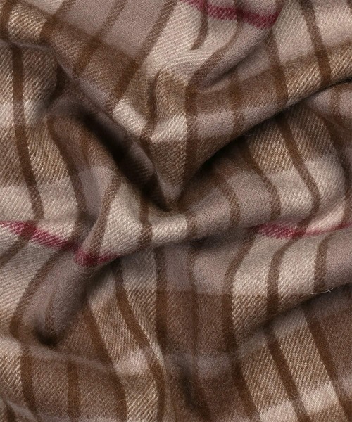 Paul Smith（ポールスミス）の「モノトーンチェック カシミヤブレンド マフラー【250413】（マフラー・メンズ・ダークブラウン/グレー・FREE）」の8枚目の写真