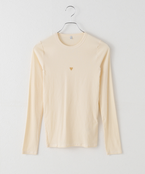 BASERANGE アイボリー カットソー BASERANGE」 長袖カットソー MEDIUM アイボリー レディース 楽天市場