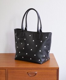 BEARDSLEY | 《本革》ドット刺繍バッグ/大(トートバッグ)