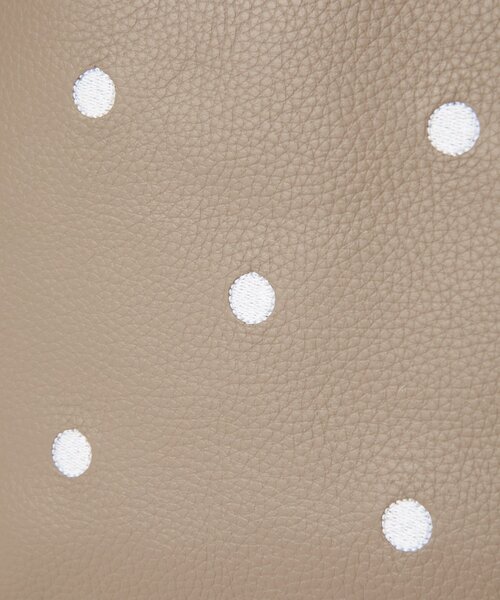 BEARDSLEY(ビアズリー)の「《本革》ドット刺繍バッグ/大(トートバッグ・レディース・ブラック/グレー系その他/ピンク・LARGE)」の19枚目の写真