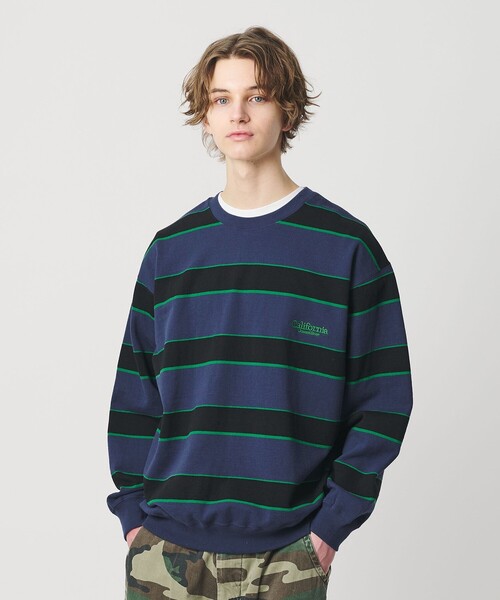 セール】＜CGS.＞ボーダー スウェット クルーネック（スウェット