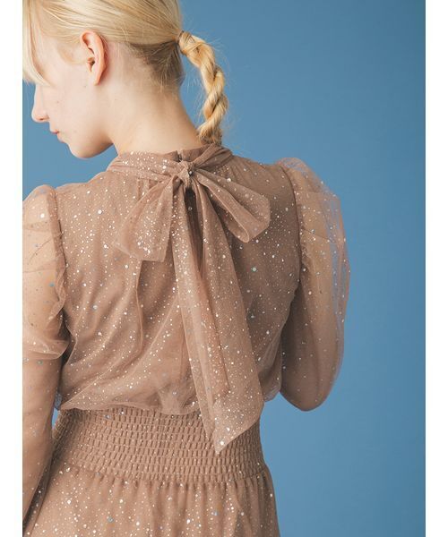 ロングスリーブラメチュールドレス（ドレス）｜FURFUR（ファーファー