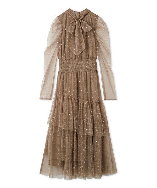 ロングスリーブラメチュールドレス（ドレス）｜FURFUR（ファーファー