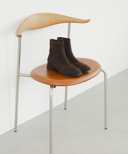 GLOBAL WORK（グローバルワーク）の「らくっション撥水ストレッチローヒール/598275（ブーツ・レディース・ブラック/ブラック系その他/ブラウン/ダークブラウン・X-LARGE/SMALL/LARGE/MEDIUM）」の3枚目の写真