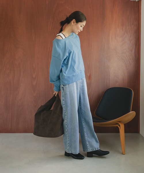 GLOBAL WORK（グローバルワーク）の「らくっション撥水ストレッチローヒール/598275（ブーツ・レディース・ブラック/ブラック系その他/ブラウン/ダークブラウン・X-LARGE/SMALL/LARGE/MEDIUM）」の7枚目の写真