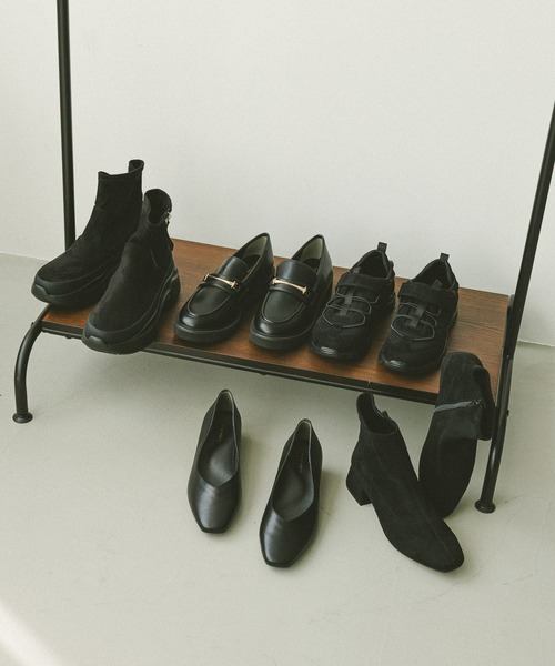 GLOBAL WORK（グローバルワーク）の「らくっション撥水ストレッチローヒール/598275（ブーツ・レディース・ブラック/ブラック系その他/ブラウン/ダークブラウン・X-LARGE/SMALL/LARGE/MEDIUM）」の10枚目の写真