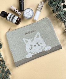 CALIFORNIA OUTFITTERS（カリフォルニア アウトフィッターズ）の「10E8 アニマルニットポーチ シュナウザー ネコ パンダ クマ チワワ アヒル（ポーチ）」