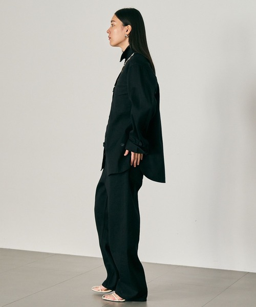 Chaos（カオス）の「Chaos(カオス)/ ◆WHY NOT NOW◆イーストデニムシャツ（シャツ/ブラウス・レディース・ブラック・FREE）」の3枚目の写真