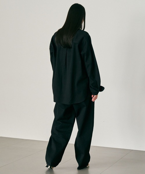 Chaos（カオス）の「Chaos(カオス)/ ◆WHY NOT NOW◆イーストデニムシャツ（シャツ/ブラウス・レディース・ブラック・FREE）」の4枚目の写真