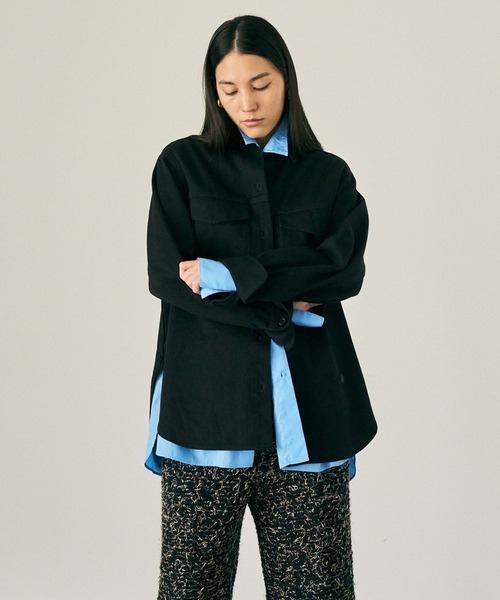 美品★Chaos(カオス)　ウォーレンデニムシャツ　デニム Chaos（カオス） ブラウス シャツ /坪田あさみさんInstaLIVE紹介