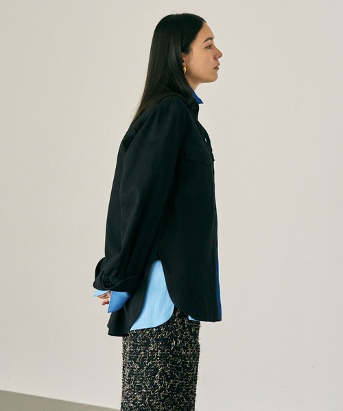 Chaos（カオス）の「Chaos(カオス)/ ◆WHY NOT NOW◆イーストデニムシャツ（シャツ/ブラウス・レディース・ブラック・FREE）」の8枚目の写真