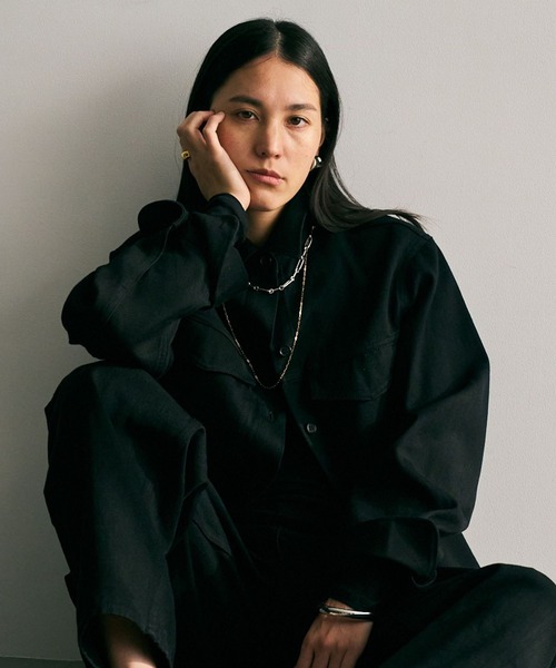 Chaos（カオス）の「Chaos(カオス)/ ◆WHY NOT NOW◆イーストデニムシャツ（シャツ/ブラウス・レディース・ブラック・FREE）」の14枚目の写真