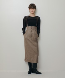 allureville | シックツィードツイルサロペスカート(スカート)