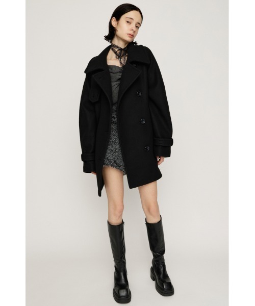 SLY STAND NECK MIDI コートブラック セール】STAND NECK MIDI COAT スタンドネック ミディコート 秋服 冬服