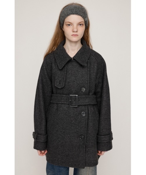 セール】STAND NECK MIDI COAT スタンドネック ミディコート 秋服 冬服