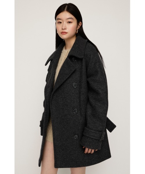 セール】STAND NECK MIDI COAT スタンドネック ミディコート 秋服 冬服