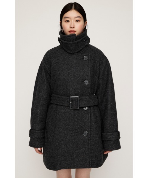 セール】STAND NECK MIDI COAT スタンドネック ミディコート 秋服 冬服