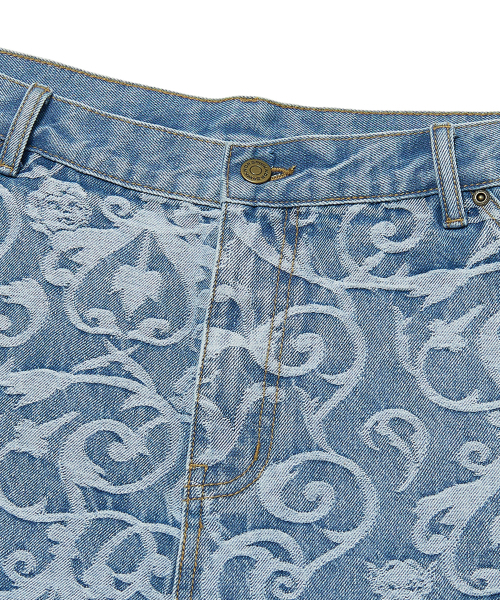 WKNDRS（ウィーキャンドース）の「ART NOUVEAU DENIM SHORTS (L.DENIM)（その他パンツ・レディース・その他・MEDIUM/LARGE/X-LARGE）」の3枚目の写真