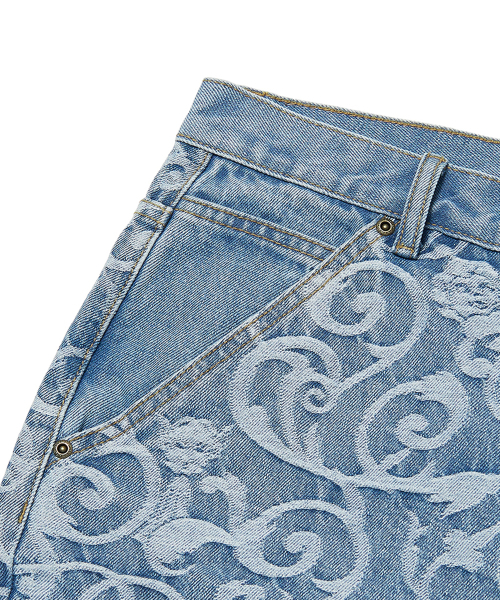 WKNDRS（ウィーキャンドース）の「ART NOUVEAU DENIM SHORTS (L.DENIM)（その他パンツ・レディース・その他・MEDIUM/LARGE/X-LARGE）」の4枚目の写真