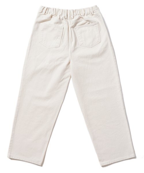 GAKKAI UNIONS（ガッカイユニオンズ）の「ワンタッチワイドバンディングデニムパンツクリーム（デニムパンツ・レディース・その他・LARGE/MEDIUM/SMALL）」の3枚目の写真