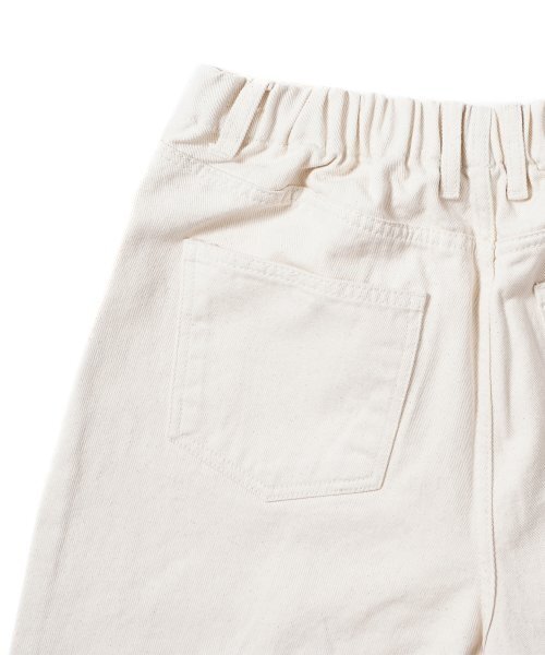 GAKKAI UNIONS（ガッカイユニオンズ）の「ワンタッチワイドバンディングデニムパンツクリーム（デニムパンツ・レディース・その他・LARGE/MEDIUM/SMALL）」の5枚目の写真