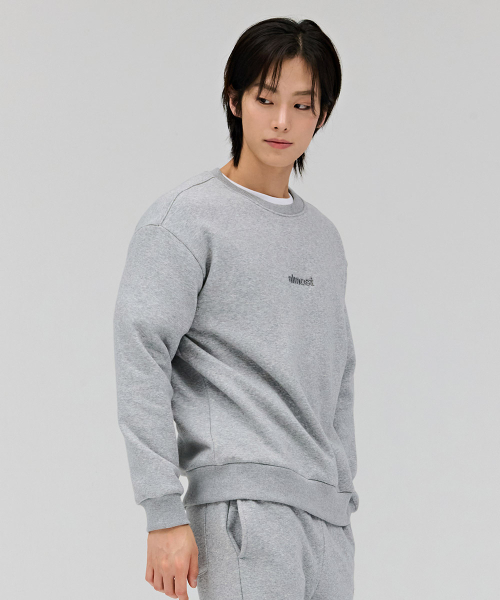 CHASECULT(チェイスカルト)の「共用ミンク裏起毛スウェットTシャツ-グレー(スウェット・メンズ・ライトグレー・90/100/95/105)」の5枚目の写真