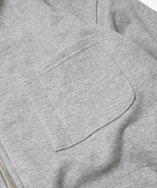 FRIZMWORKS(フリズムワークス)の「HEAVYWEIGHT SWEAT ZIP UP CARDIGAN _ GRAY(カーディガン/ボレロ・メンズ・その他・SMALL/MEDIUM/LARGE/X-LARGE)」の4枚目の写真
