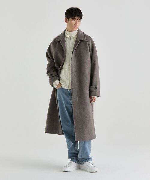 MUSINSA STANDARD（ムシンサスタンダード）の「[プレミアム] カシミヤ100 タートルネックニット [アイボリー]（ニット/セーター・メンズ・その他・SMALL/MEDIUM/LARGE/X-LARGE/XX-LARGE）」の16枚目の写真