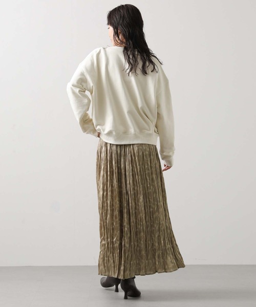Gready Brilliant（グレディブリリアン）の「割繊ペイントプリーツスカート（スカート・レディース・チャコールグレー/ベージュ・FREE）」の13枚目の写真