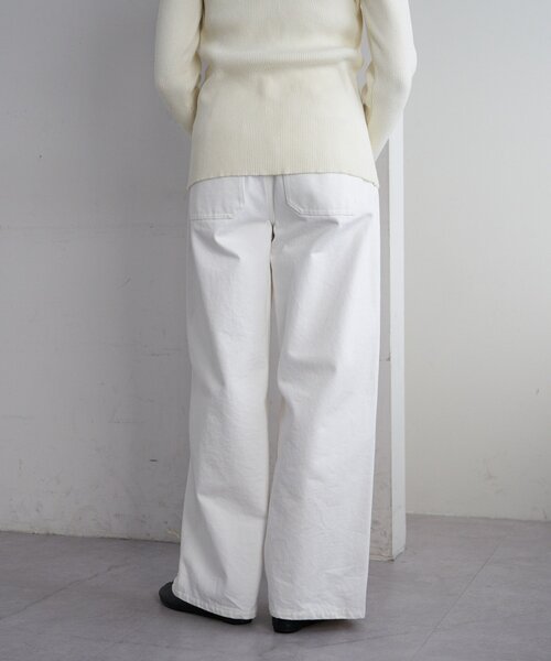 SHENERY（シーナリー）の「コクーンデニム（デニムパンツ・レディース・オフホワイト/ブルー・36/38）」の10枚目の写真